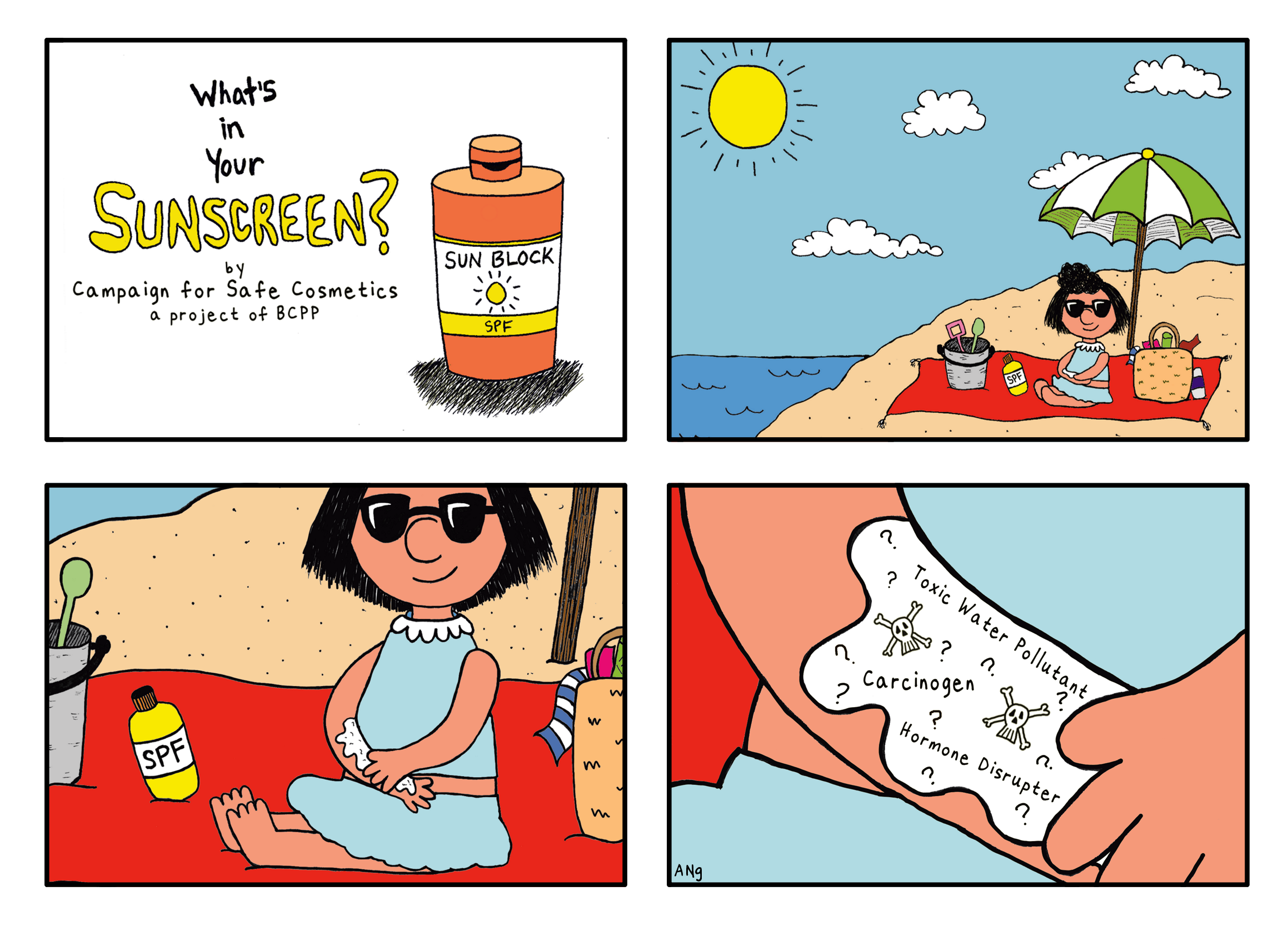 What's in your sunscreen_comic_campaign for safe cosmetics