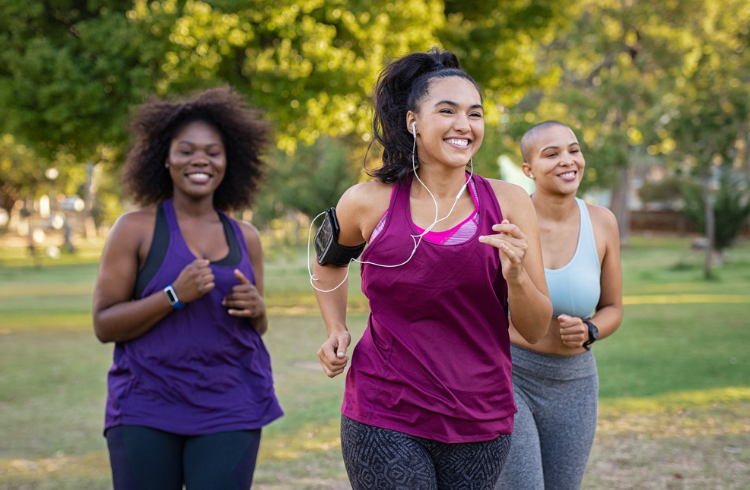 Young women running group