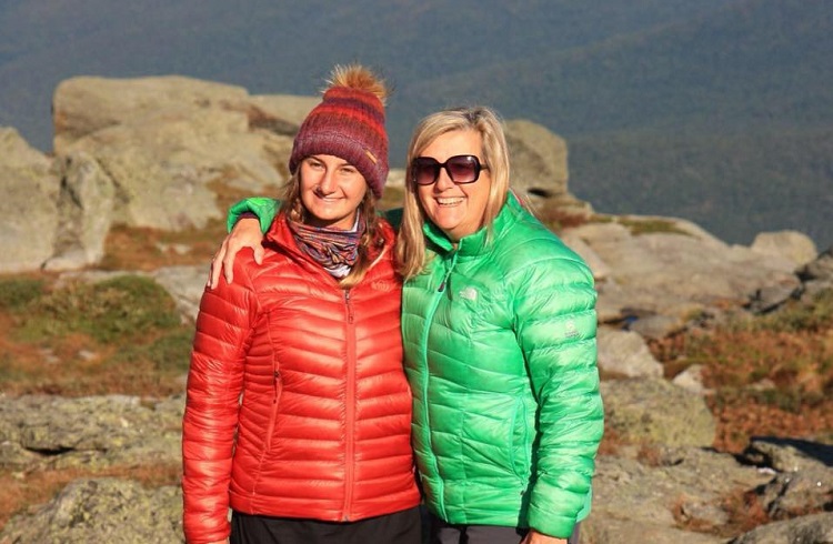 Deb Cole on Mt Washington New England Peaks for Prevention breast cancer benefit event