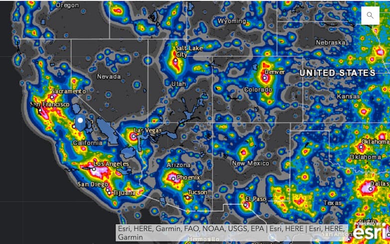 Light Pollution Map