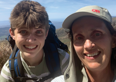 Mother-son team reaches for the top