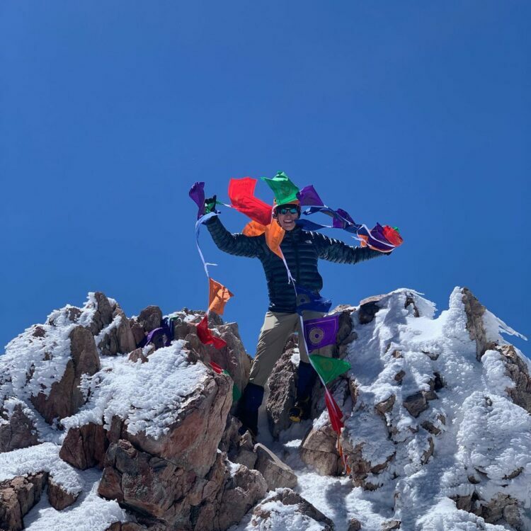 Andrew Abraham North Face summit Mt Shasta Climb Against the Odds Breast Cancer Prevention Partners