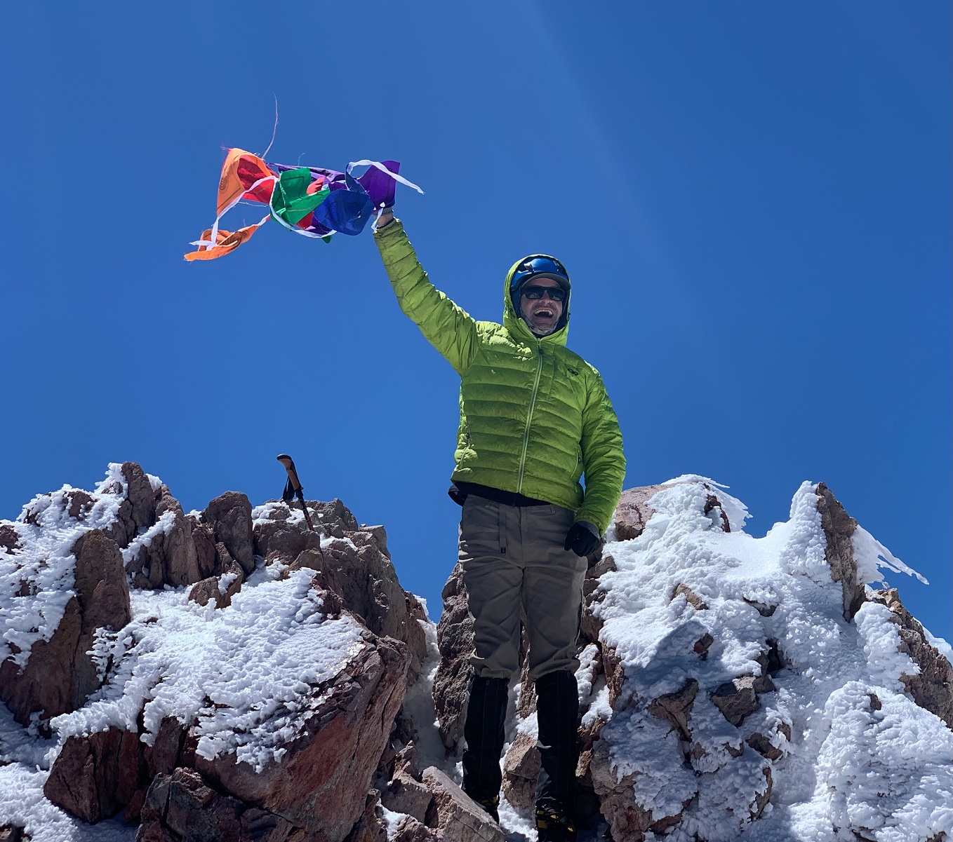 Mark Victory BCPP Climb Against the Odds Summit Mt Shasta