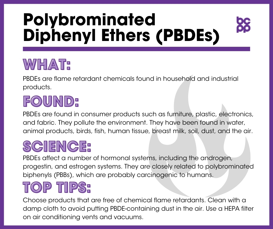 Polybrominated Diphenyl Ethers (PBDEs) - Breast Cancer Prevention Partners  (BCPP)