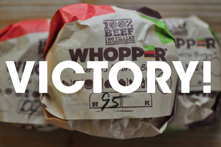 Burger King Get PFAS out of wrappers Victory