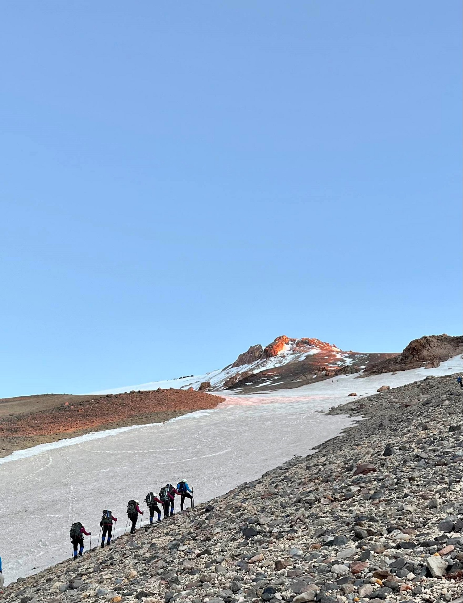 Climbers ascending Mount Shasta_Photo by Rich Meyer_Climb Against the Odds BCPP