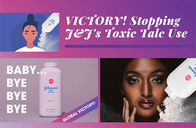 Toxic Talc Baby Powder Johnson and Johnson Victory BCPP