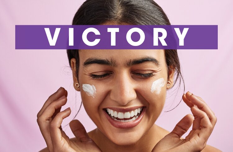 Federal Safe Cosmetics Victory girl smiling