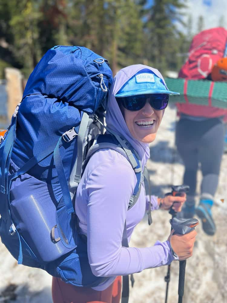 Climbers at gear check CAO 2023