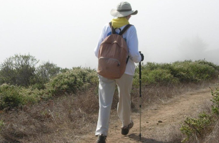 Nancy Evans hiking Nancy Evans hiking