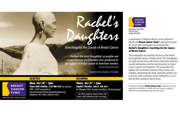 Rachel's Daughters Film Showing Event Flyer