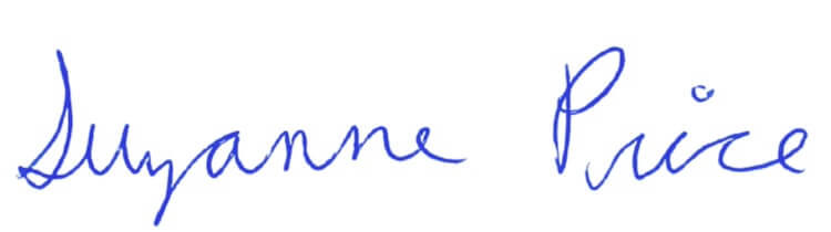 Suzanne Price signature