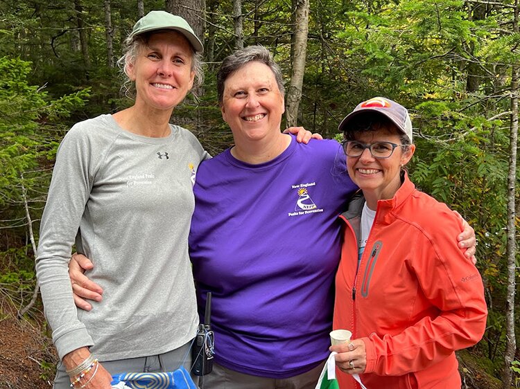 Nancy, Jen and Roni at BCPP's New England Peaks for Prevention